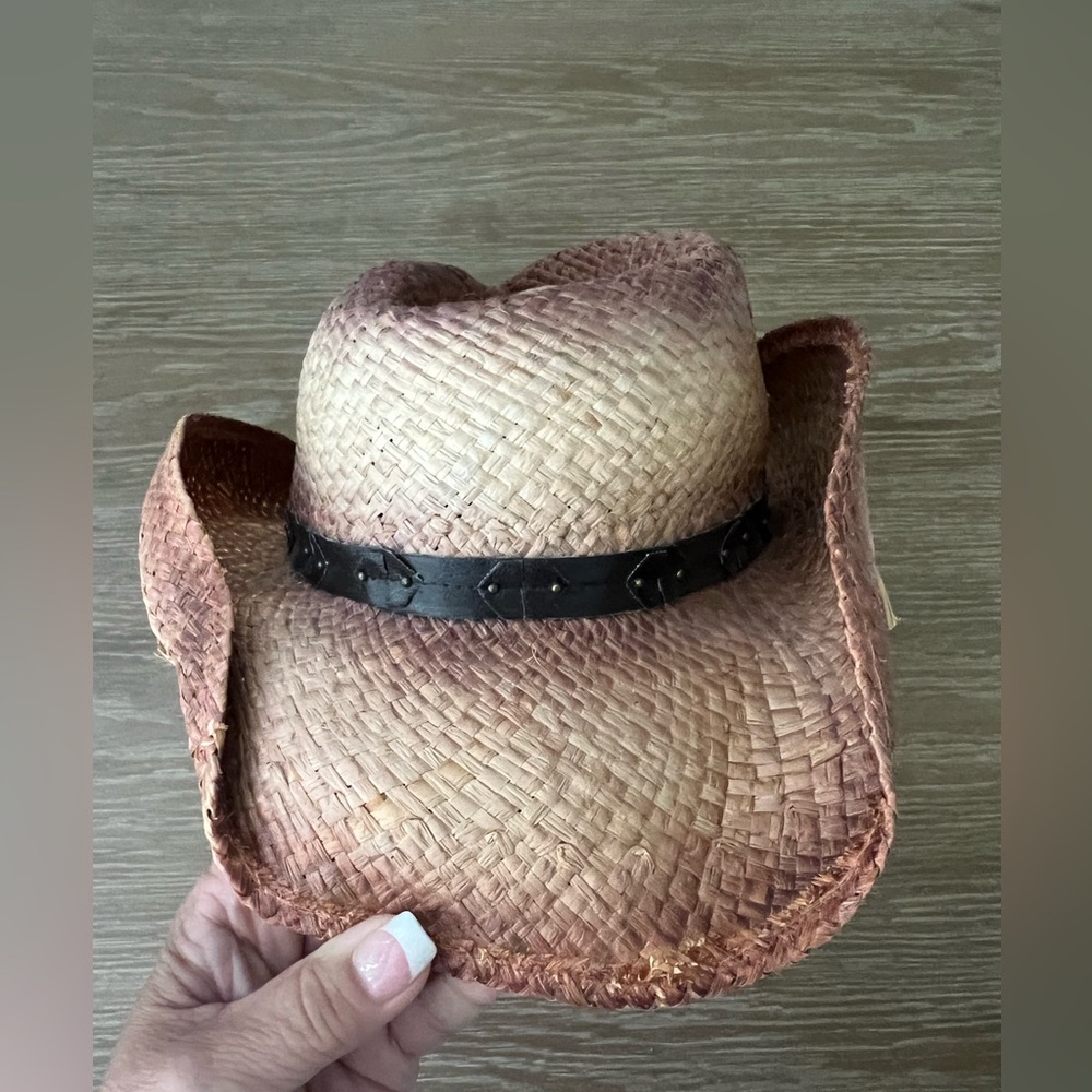 RAFFIA STRAW COWBOY HAT